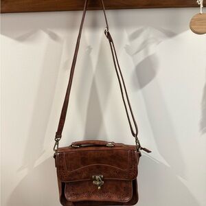 Brown Leather Crossbody Bag